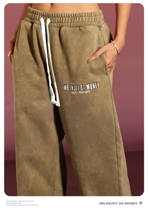 MEDM A’GEM9 × .kom M.E.D.Mエムイーディーエム american retro sweatpants スウェットパンツ ビンテージデザイン 男女兼用 2色